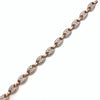 Iced Rose Gold Gucci Link Chain (Long 36”inches)