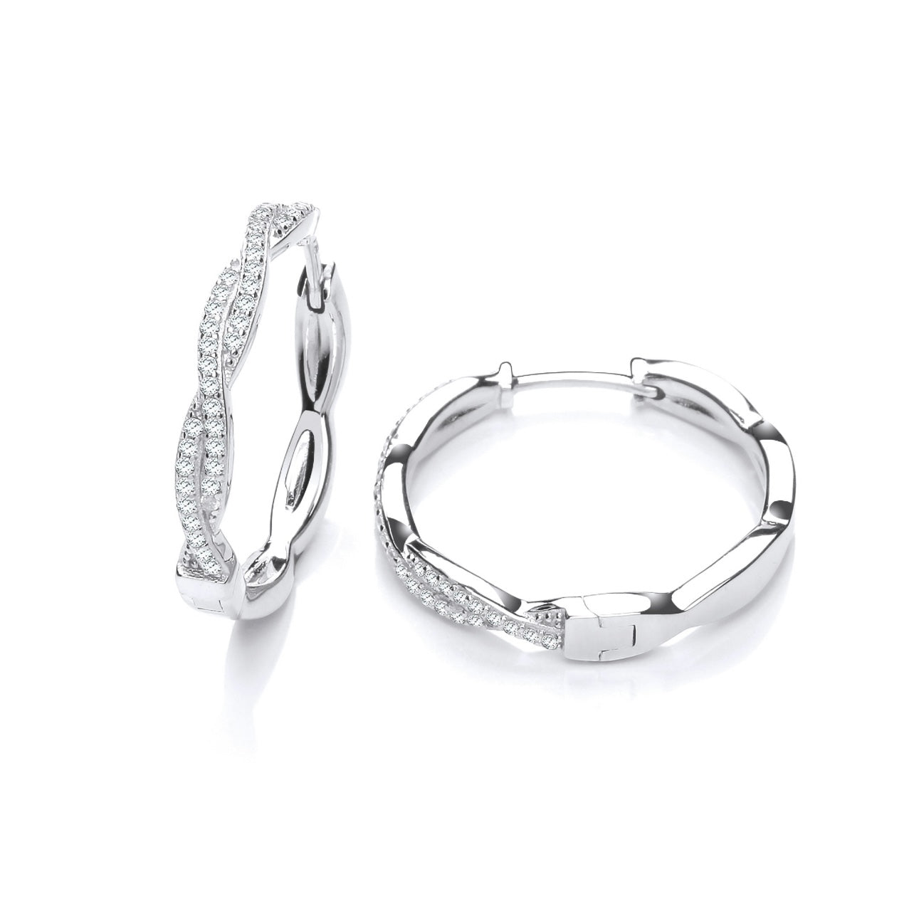 Entwined Hoop Earrings JZER157