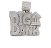 Iced Big Bank Silver Pendant (Large)