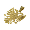 14 K Yellow Gold Albanian Eagle Pendant