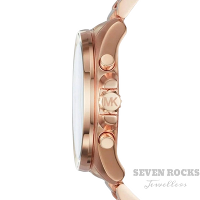 Michael Kors Watch Brecken Chronograph Rose Gold MK8563