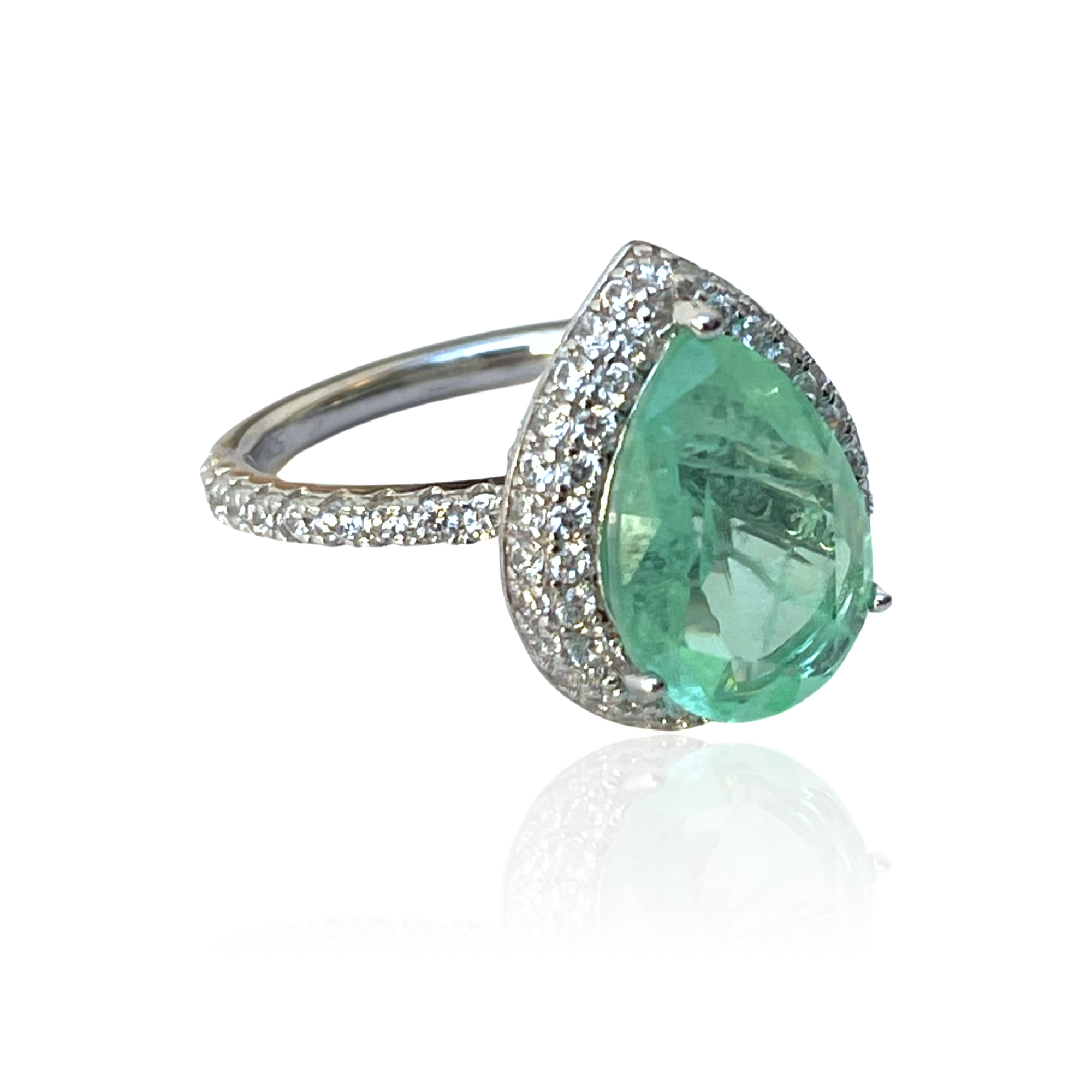 Ice Tear Drop Ring - Seven Rocks