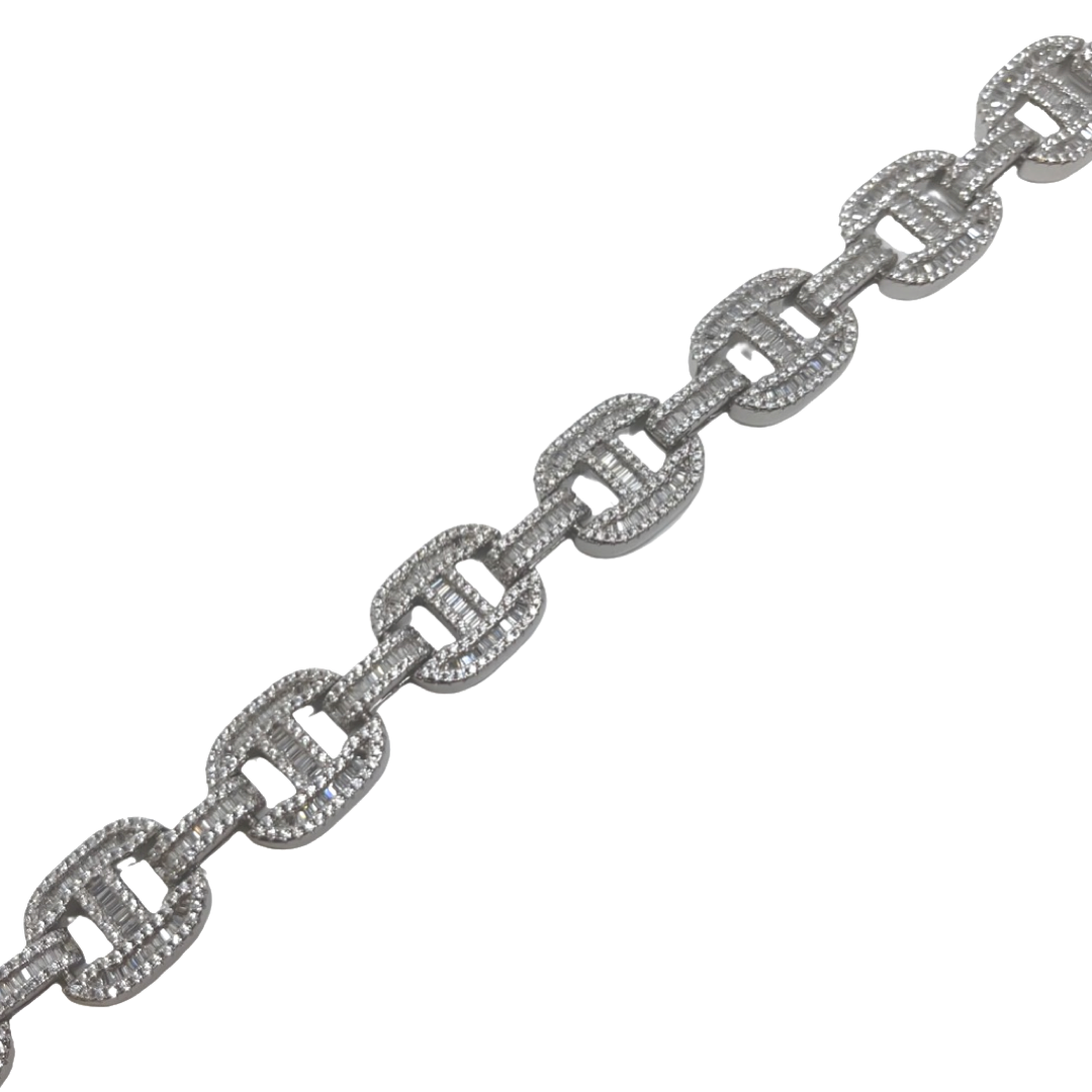 Hermes Link Iced  Bracelet