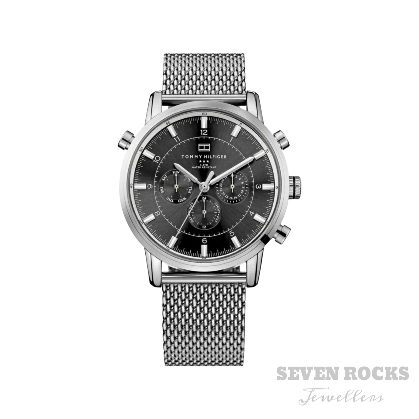 Tommy Hilfiger Men's Watch Harrison Day Date Mesh 179087