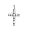 Iced Silver Tennis Cross