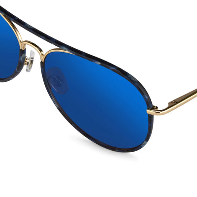 Matthew Williamson Sunglasses Tortoise Shell and Blue MW154C3SUN