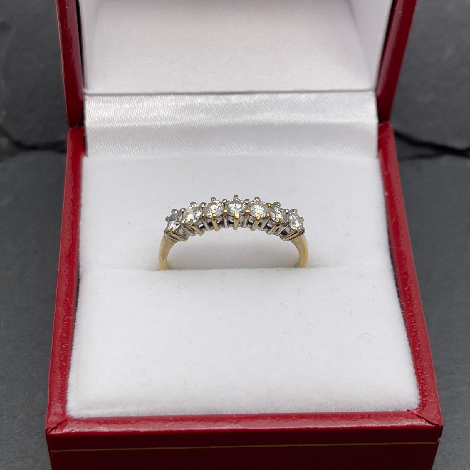 9 k diamond half eternity