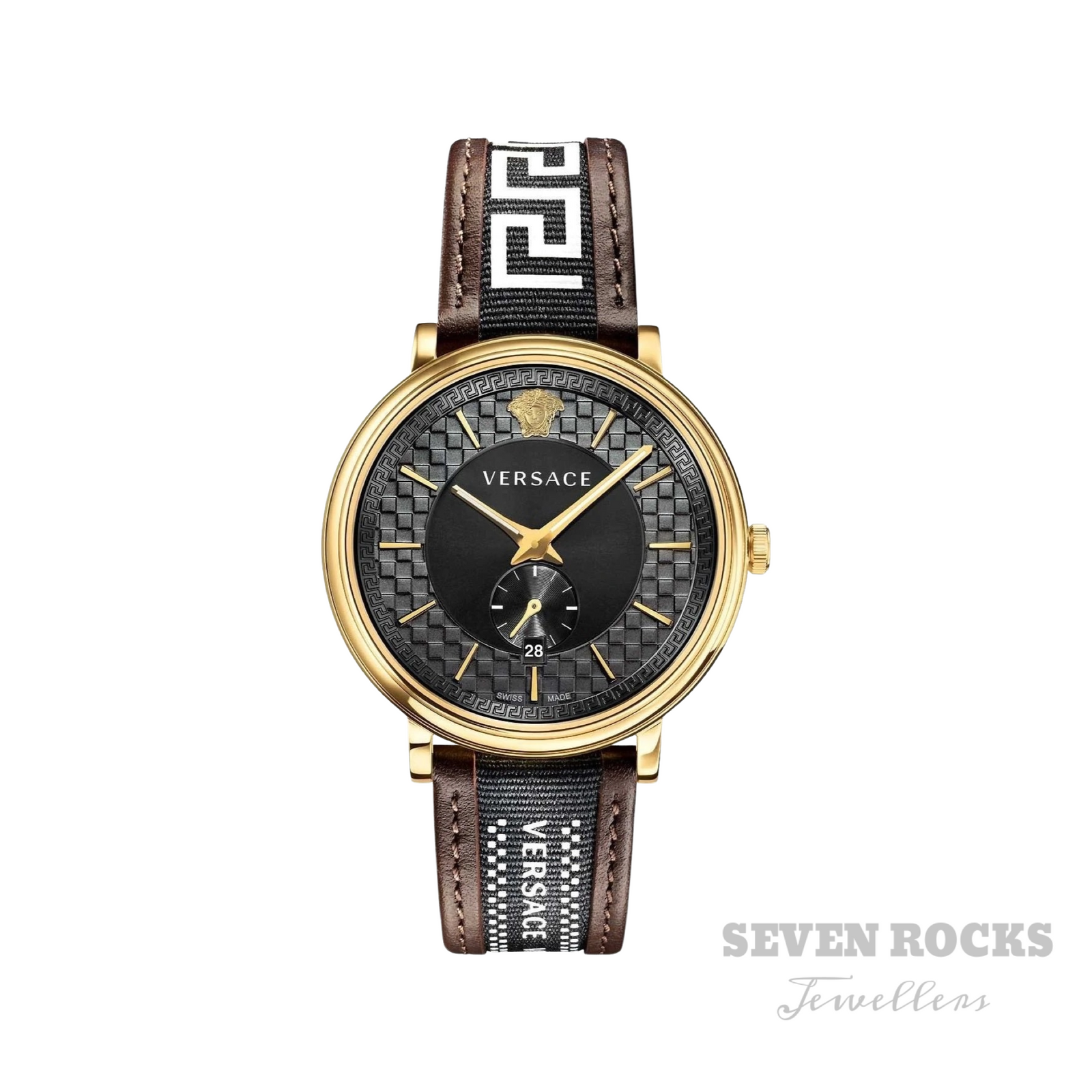 Versace Men's V-Circle Watch Brown
