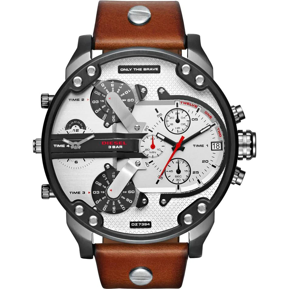 Diesel Men's Chronograph Watch Mr Daddy 2.0 Brown DZ7394