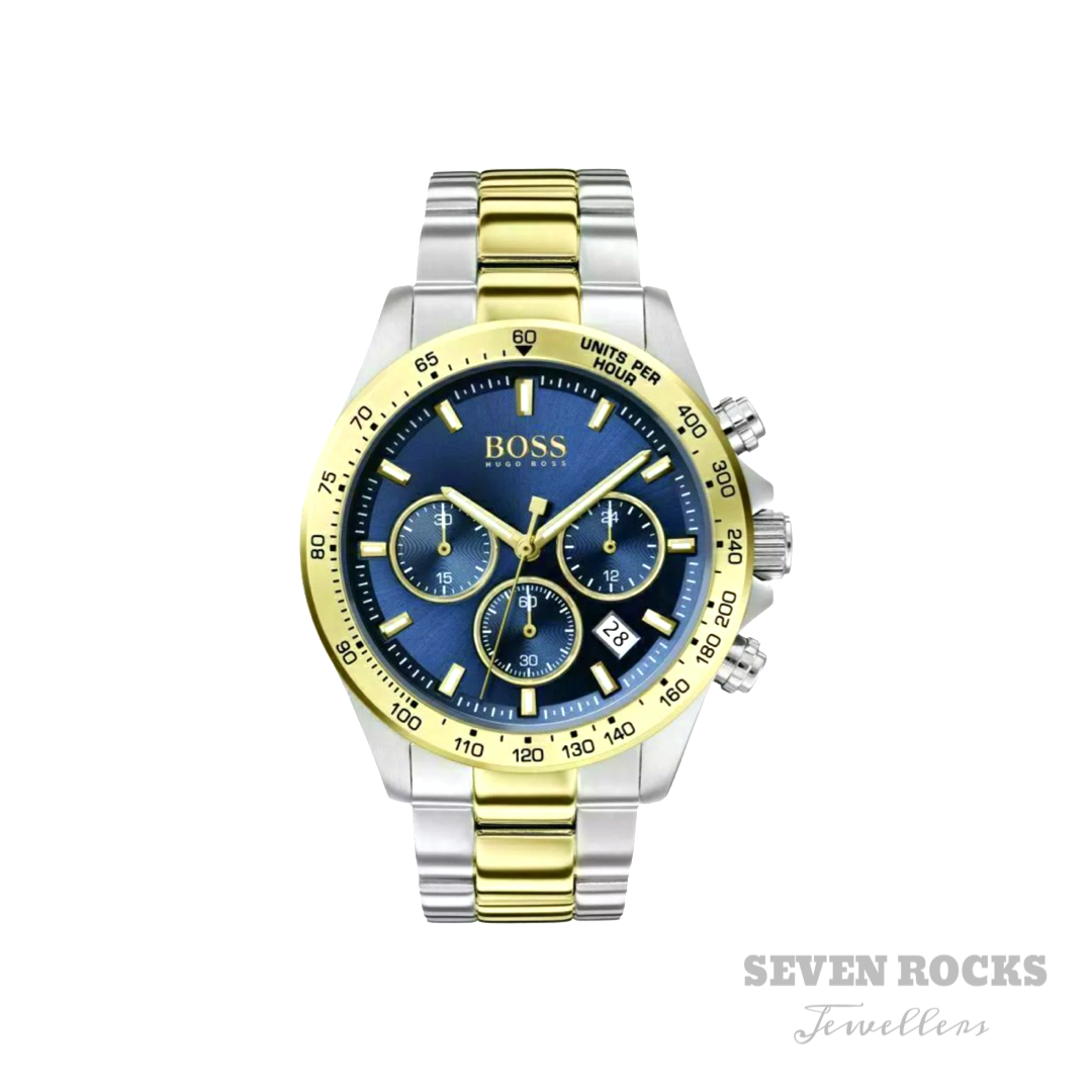 Hugo boss mens watch blue outlet face