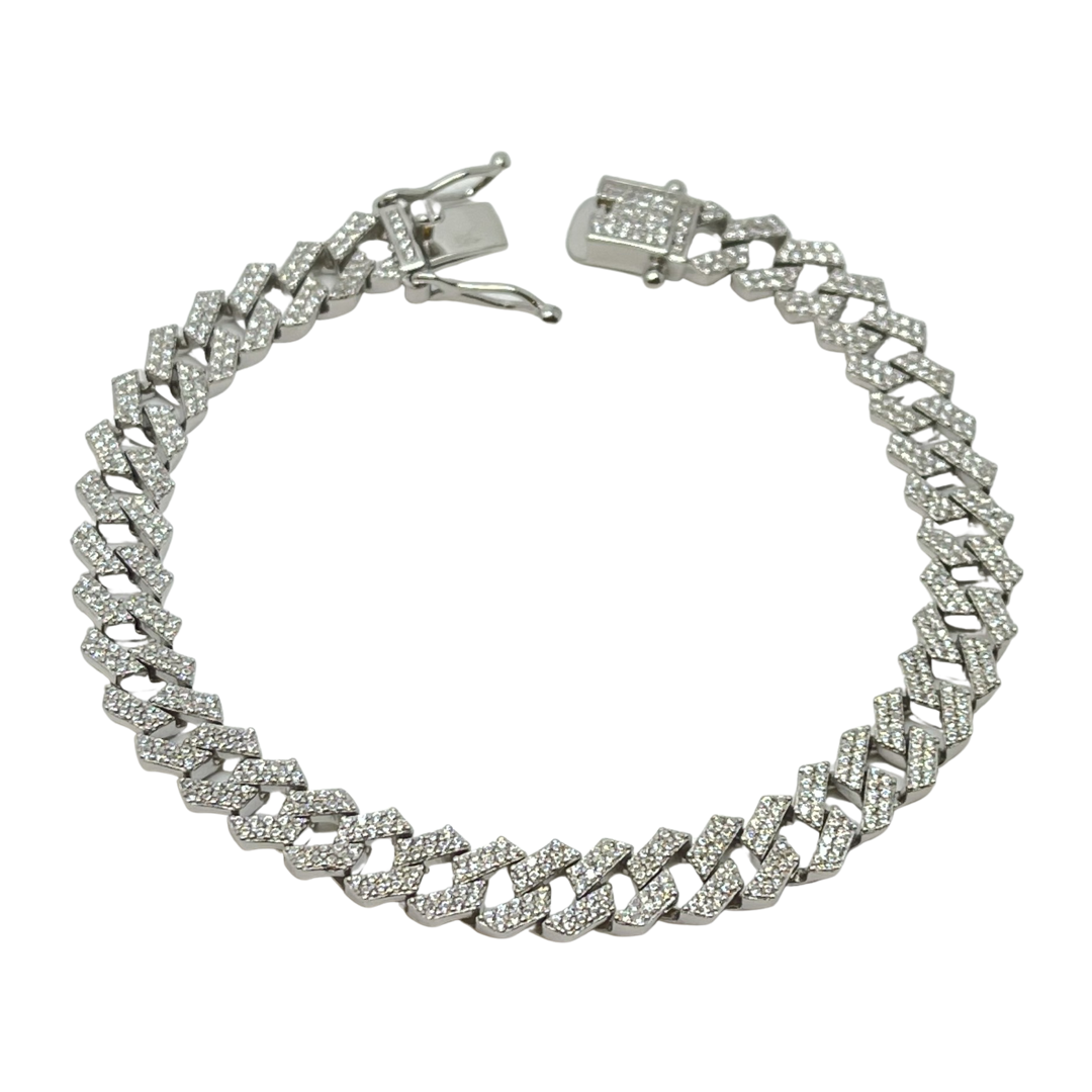 Small Prong Cuban Men’s  Bracelet