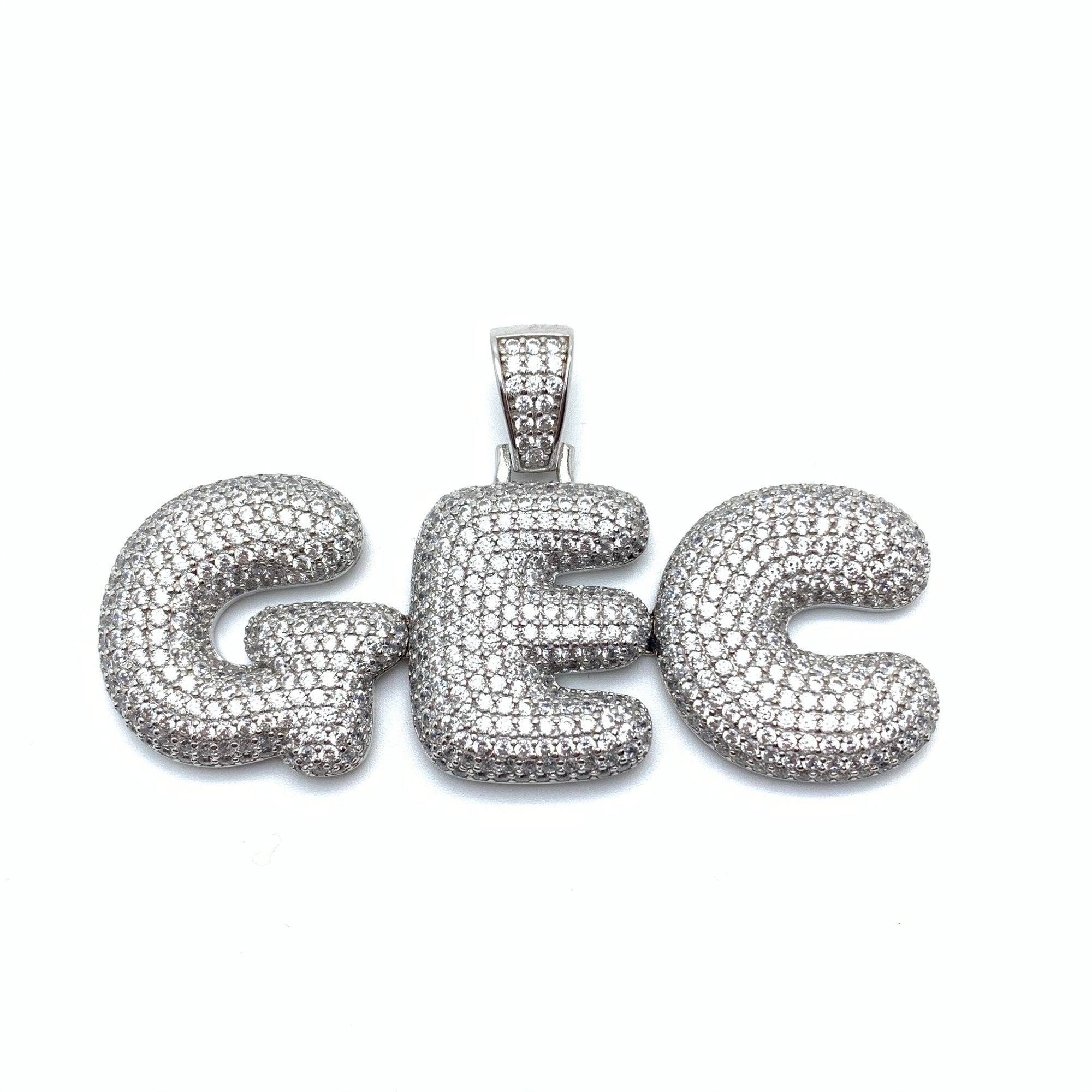 Bubble Iced GEC Silver Pendant