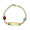 14 Yellow Gold Baby bracelet ladybird