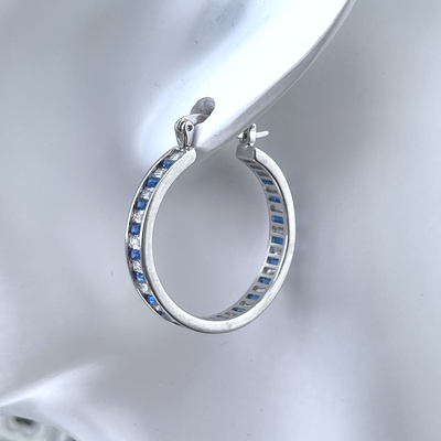 Hoops (Blue/White)