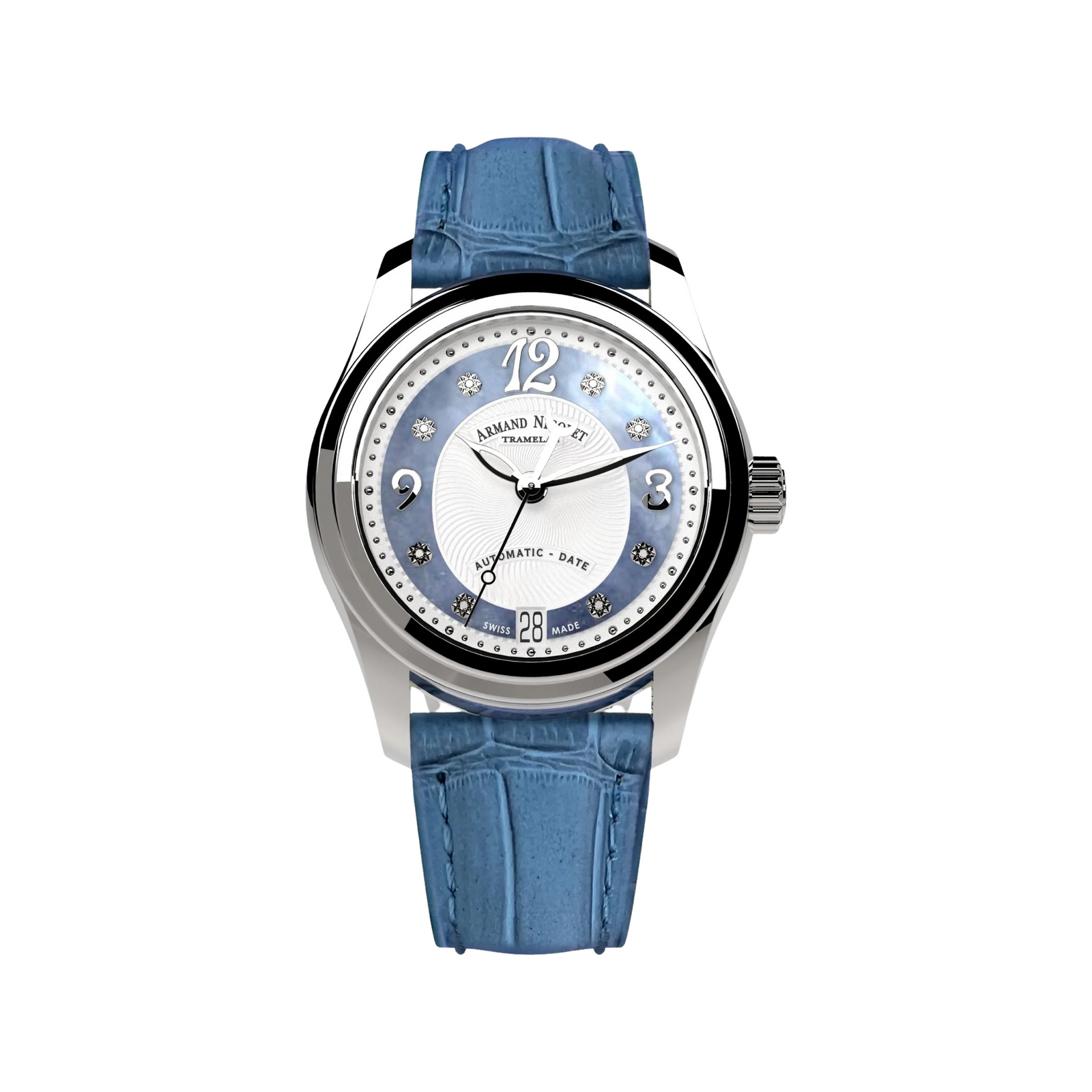 Armand Nicolet Ladies Watch M03-3 Blue Leather A151BAA-AK-P882LV8