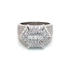 White Gold 6ix God Silver  Ring