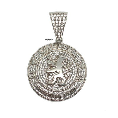 Iced Chelsea Silver Pendant