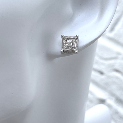 Square Super Iced Earrings ECZ8101