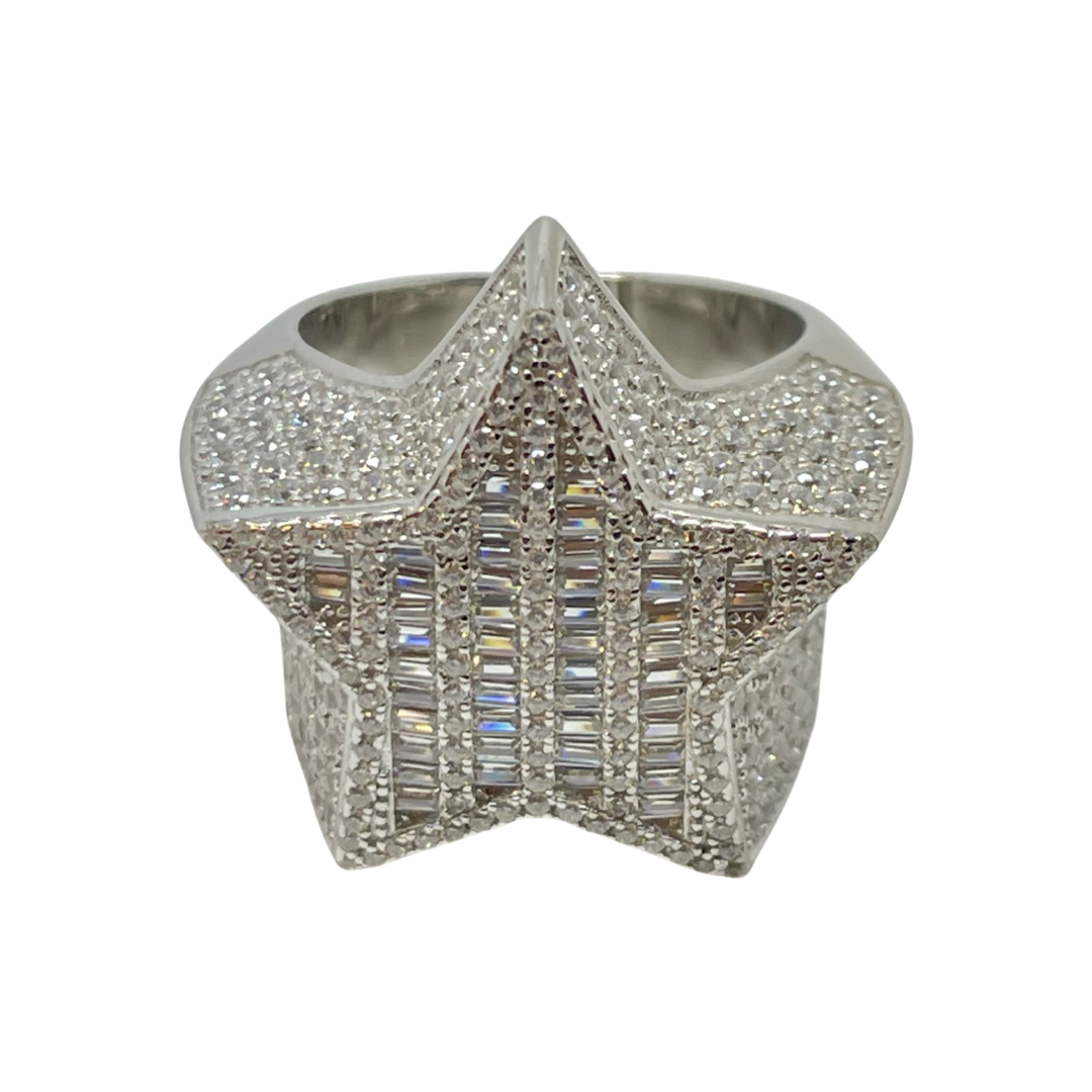 Star baguette ring