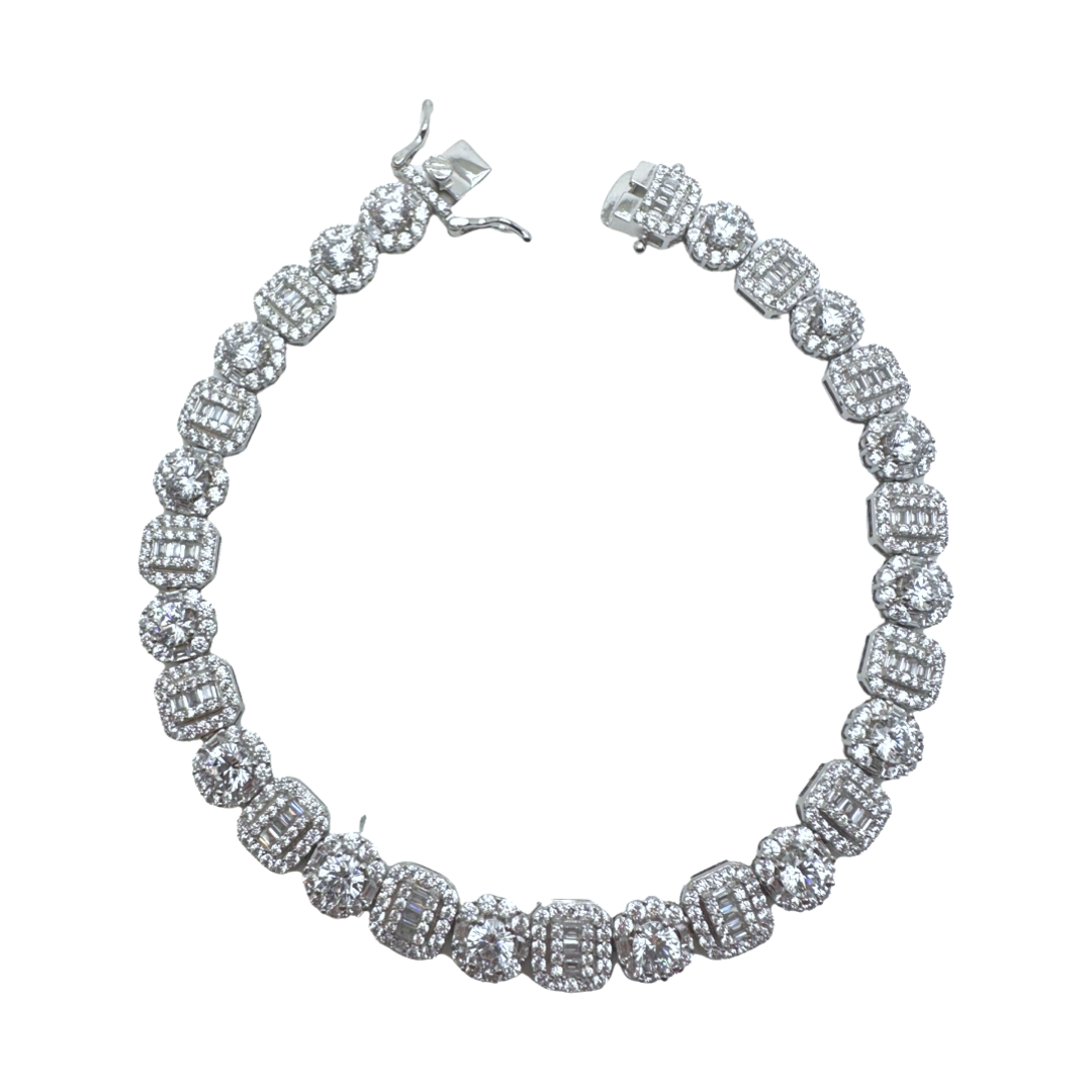 New Cluster Tennis Bracelet