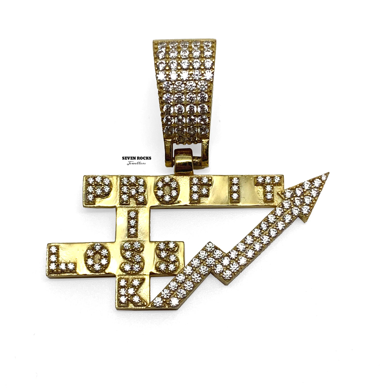 Profit Risk Loss Pendant Ice Jewlz