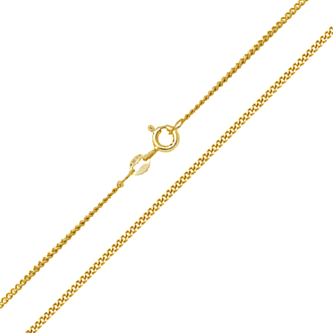 9 ct yellow gold close curb chain