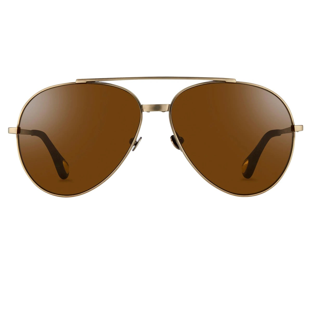 Ann Demeulemeester Sunglasses Brushed Silver and Brown AD14C3SUN