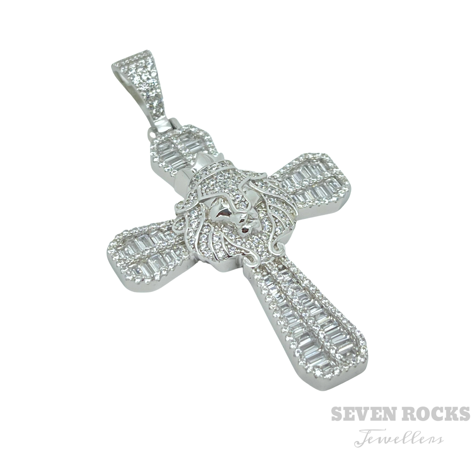 Lion King Silver Cross