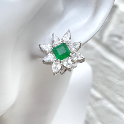 Cocktail Emerald Earrings