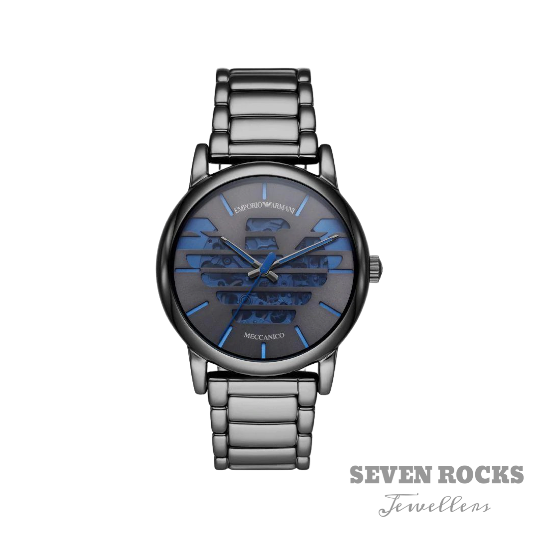 Emporio Armani Men's Automatic Luigi Watch Black PVD AR60029