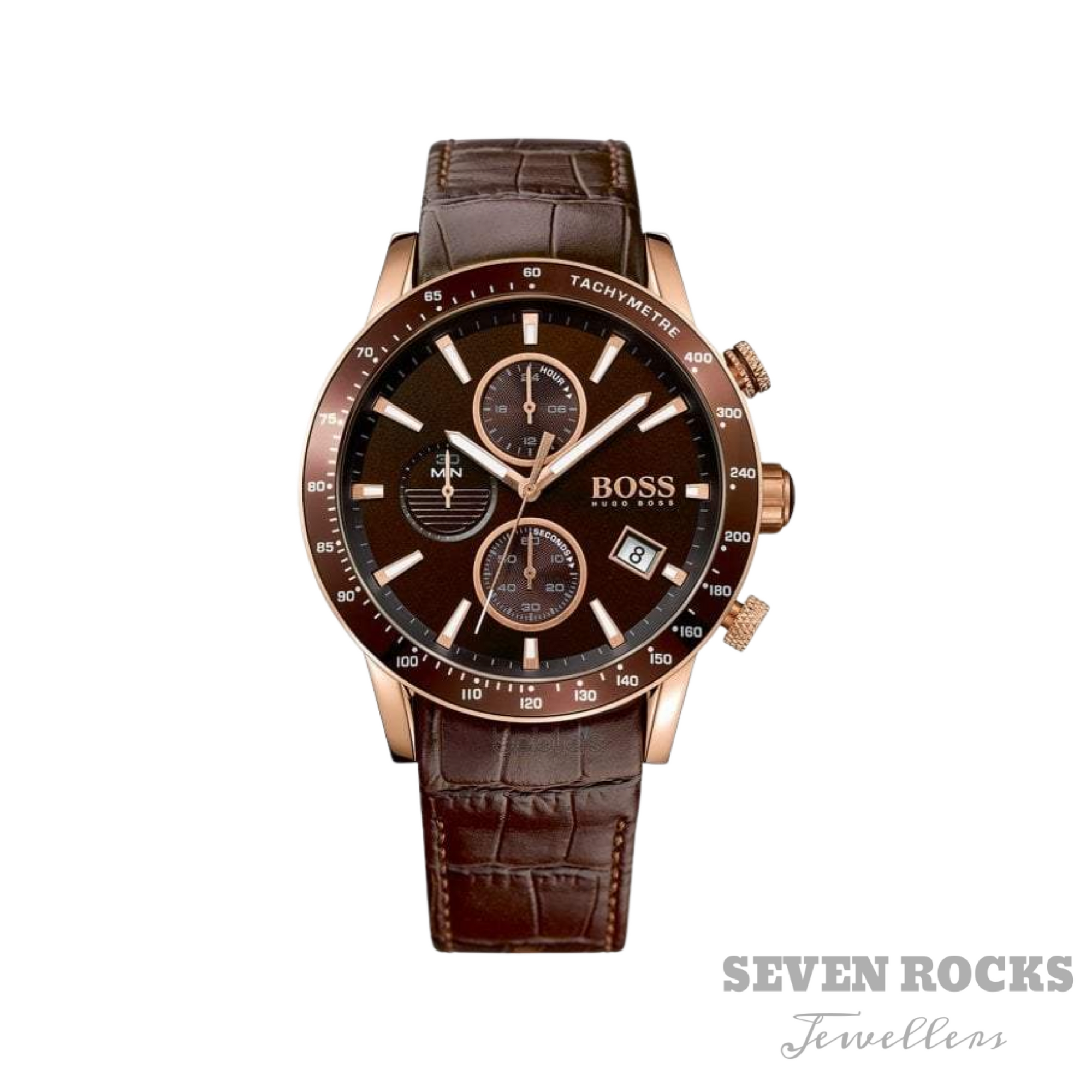 Hugo Boss Men's Watch Chronograph Rafale Rose Gold HB1513392
