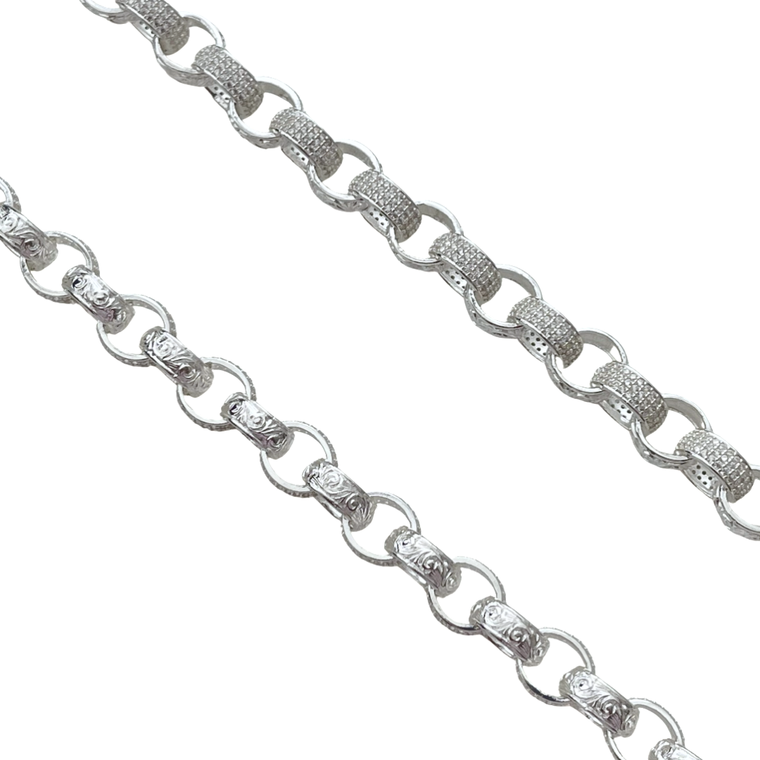 Iced out sales belcher chain