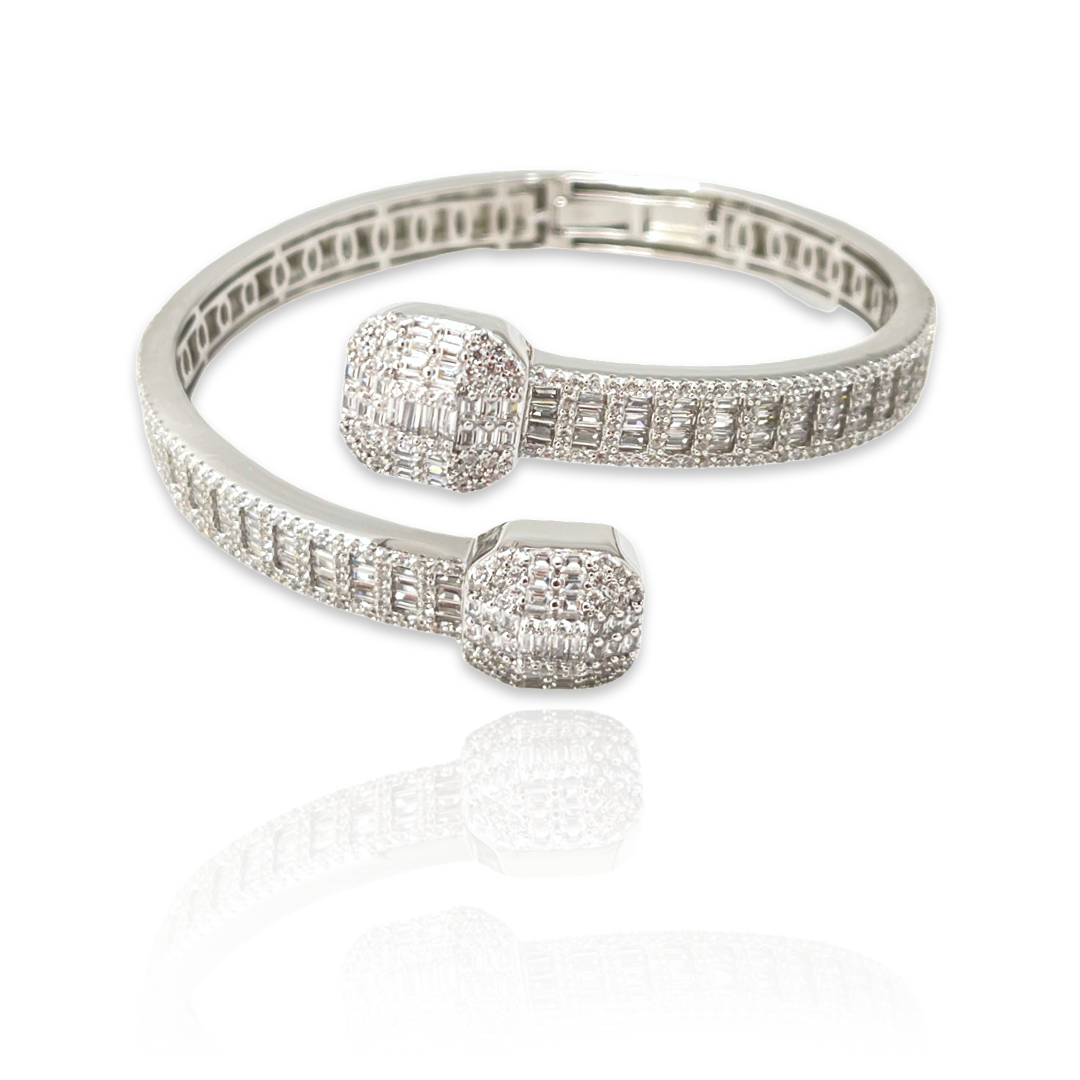 Iced Out Mens Bangle
