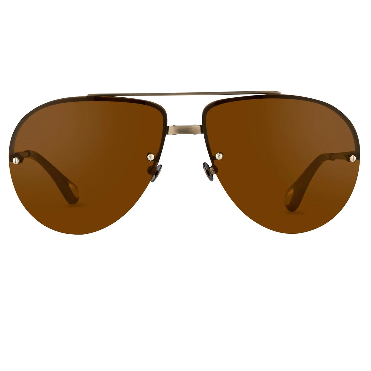 Ann Demeulemeester Sunglasses White Gold and Brown AD13C3SUN