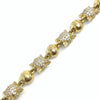 Iced Yellow Gold Star Chain (Long 36”inches)