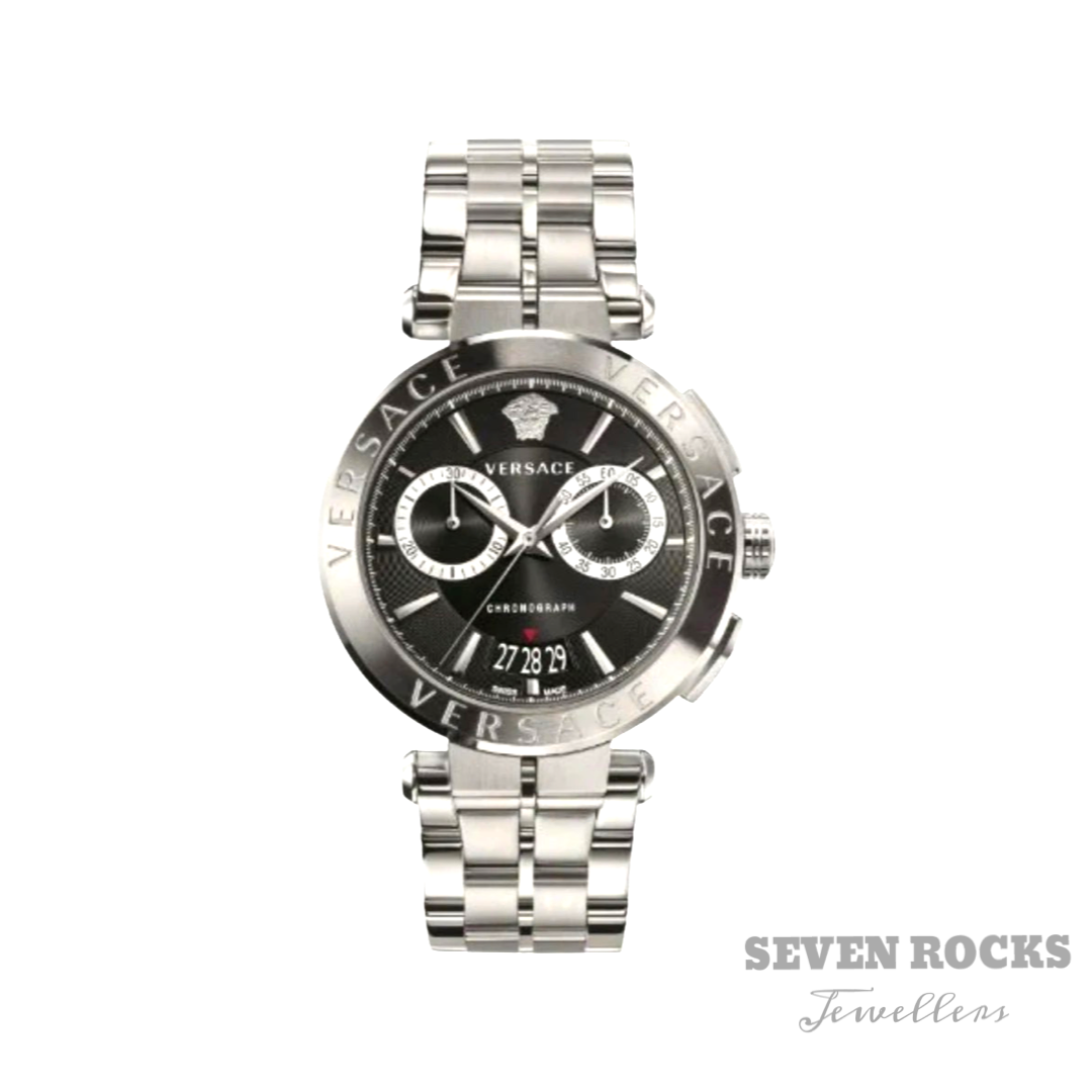 Versace Men's Chronograph Watch Aion Black