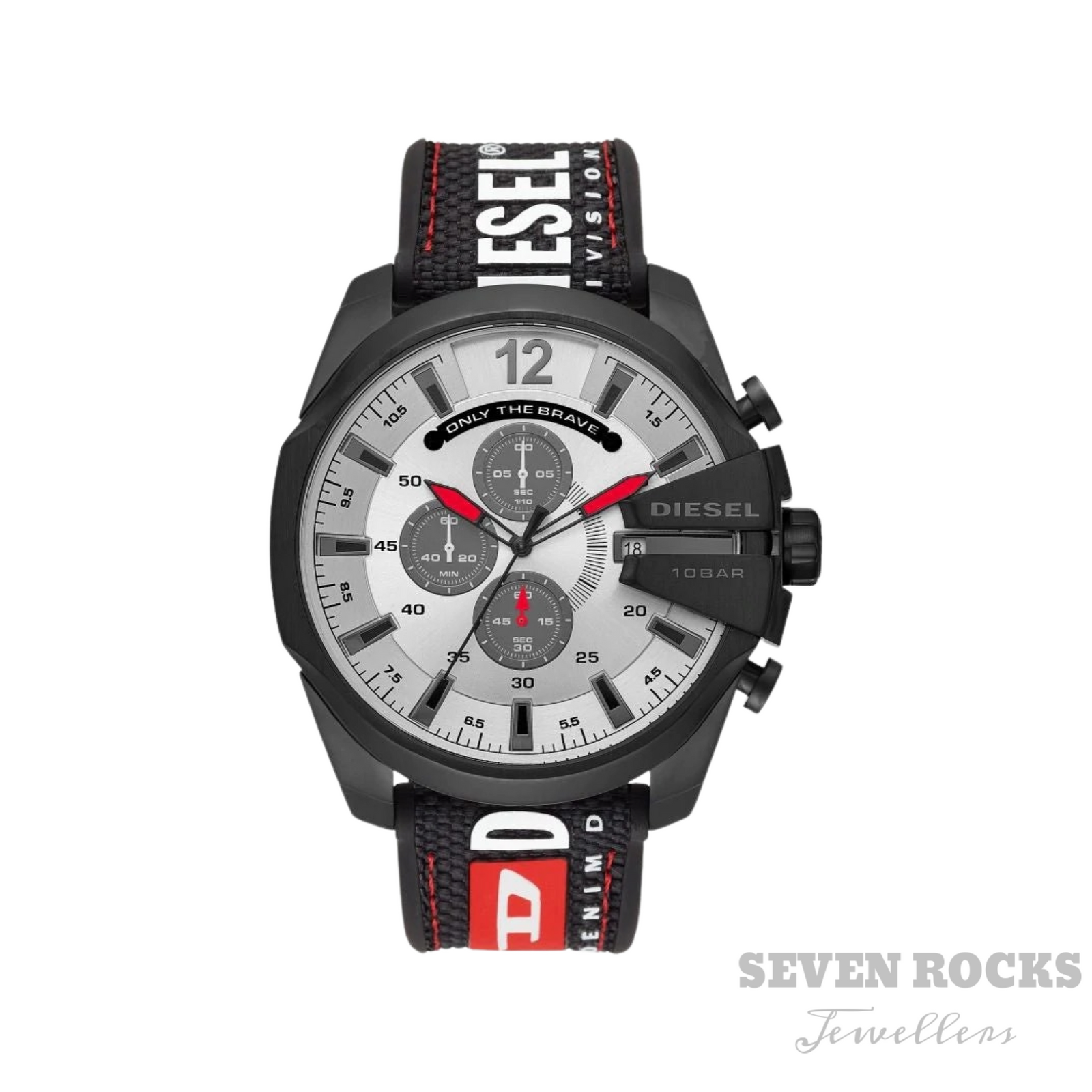 Diesel Men's Chronograph Watch Mega Chief Black Grey DZ4512