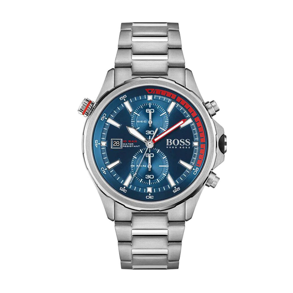 Hugo Boss Men's Watch Chronograph Globetrotter Blue HB1513823