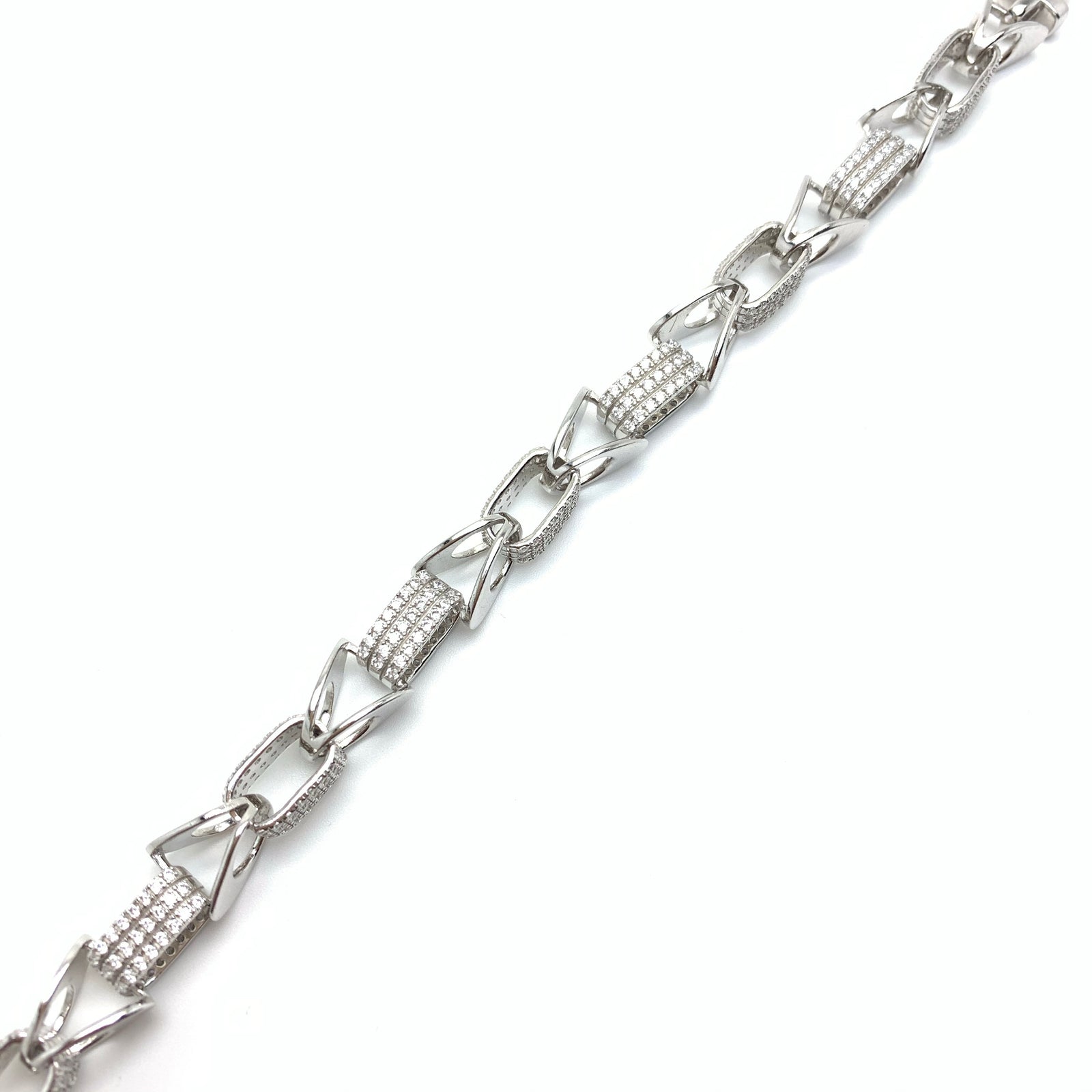 White Gold Iced Zoli Chain