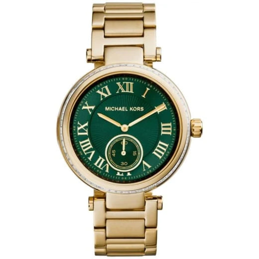 Michael Kors Ladies Watch Skylar Gold Green MK6065 Seven Rocks