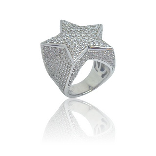 Iced Star Ring - Size L