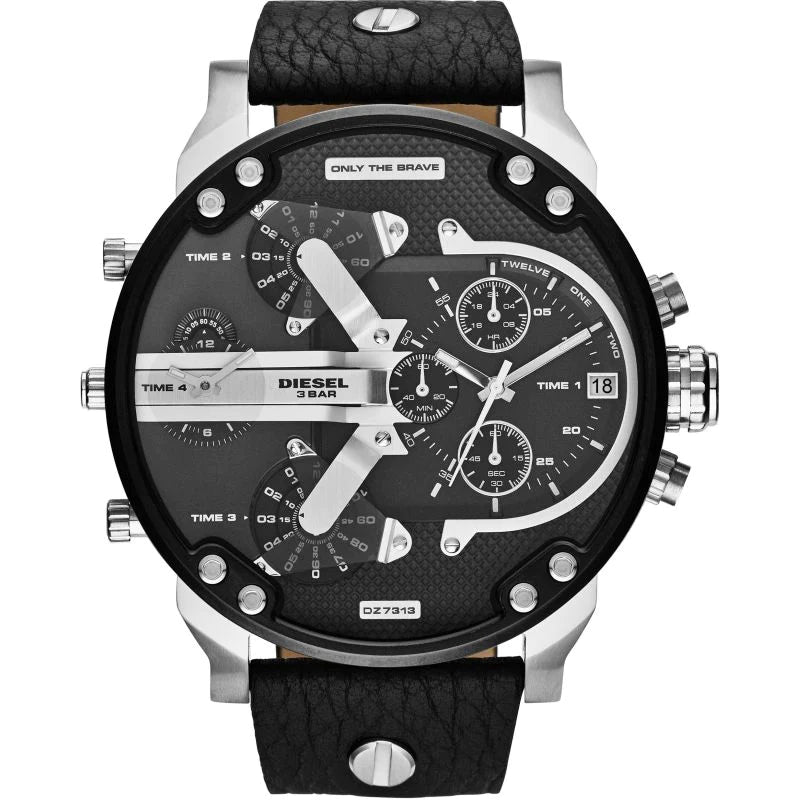 Diesel Men's Chronograph Watch Mr Daddy 2.0 Black DZ7313 - Seven Rocks