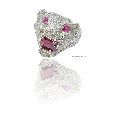 Roaring Leopard Ring