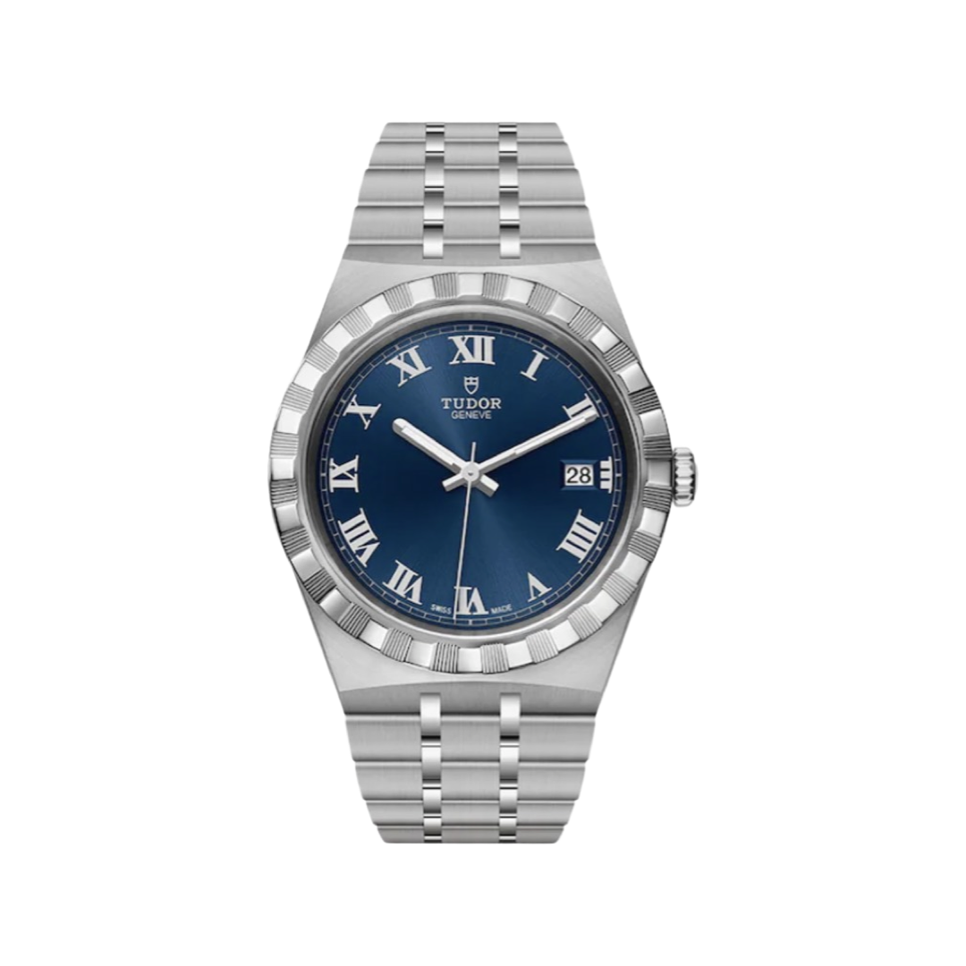 TUDOR Royal 38mm Blue Dial Roman Numerials Steel Case Bracelet Watch