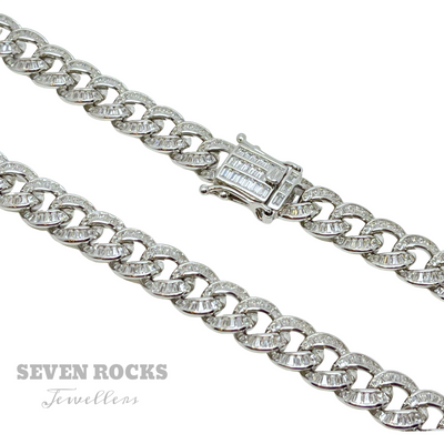 Baguette Cuban Chain 22”inches 10mm