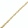 Iced Yellow Gold Star Chain (Long 36”inches)
