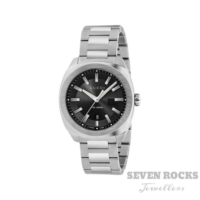 Gucci Men's Watch GG2570 Silver Black YA142301