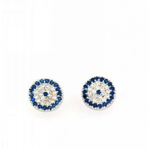 Evil Eye Silver 925 Earrings