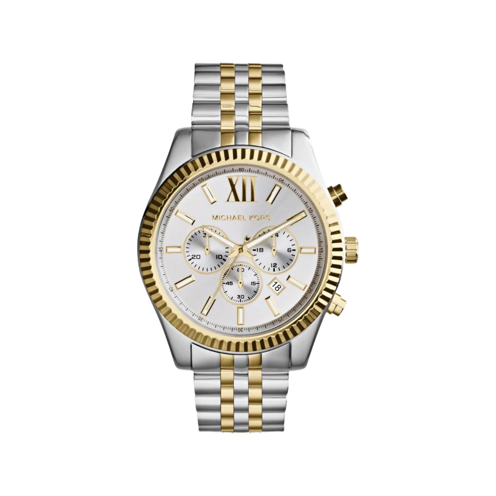 Michael Kors Watch Lexington Chronograph Two Tone MK8344
