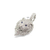 White Gold Iced Silver 3D Lion (Small)